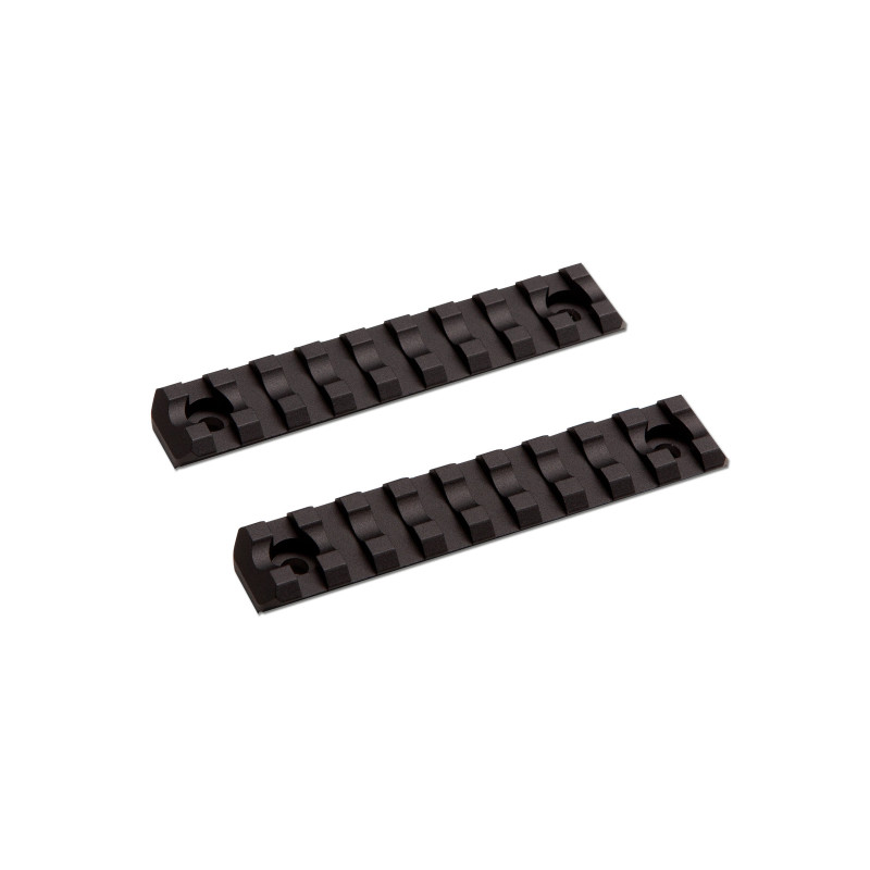 ASG Metal RIS sín M-RAIL M-LOK-hoz, 9 rés / 100 mm (2 db) – fekete