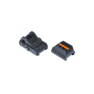 ASG Front and Rear RIS Rail Sight CZ Scorpion EVO 3 - Black