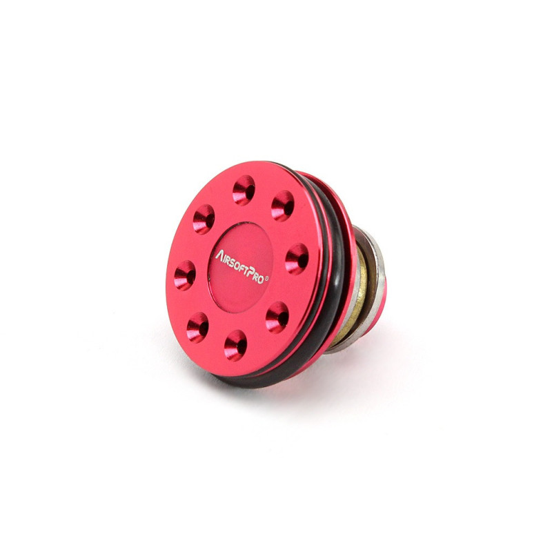 Metal flat piston head with the bearing