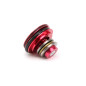 Metal flat piston head with the bearing