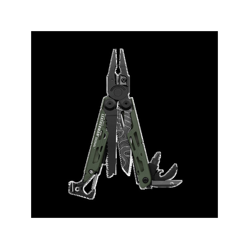 LEATHERMAN SIGNAL® multifunkciós szerszám – zöld/fekete (Topo) | ANAREUS LEATHERMAN SIGNAL® multifunkciós szerszám – zöld/fekete (Topo) | ANAREUS