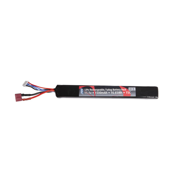 ASG Li-Pol Battery 11.1V 1500mAh, 15C, T-Dean - Stick