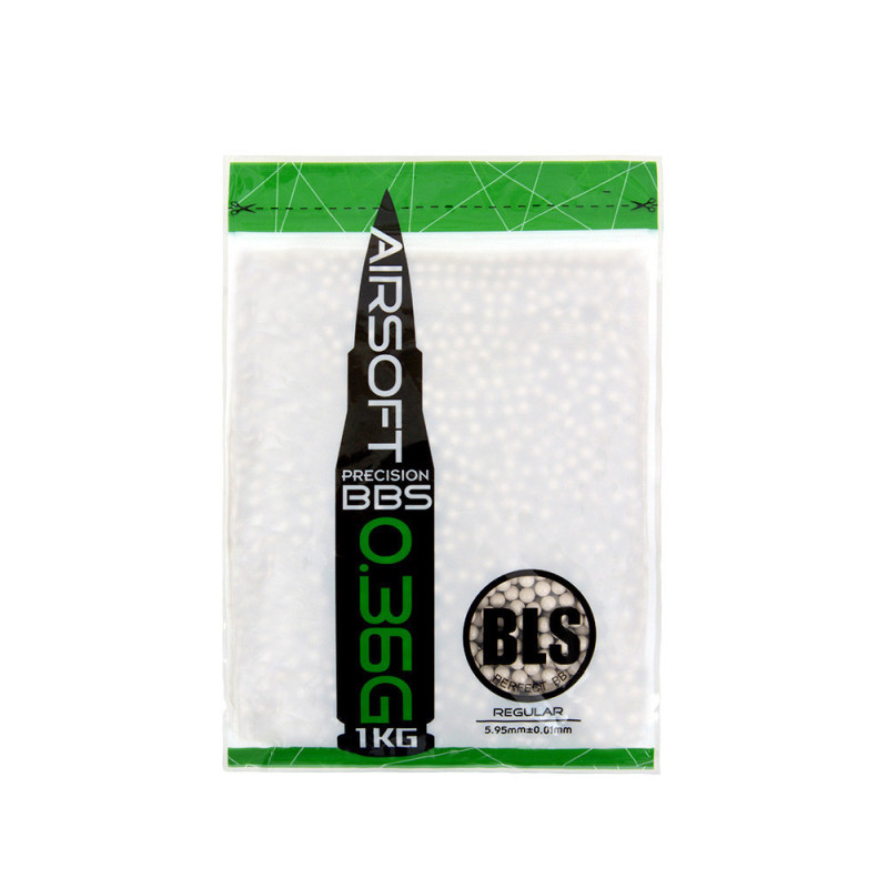 BLS PRECISION UH Airsoft-golyók 0,36 g, 2800 db (zsák) – fehér BLS PRECISION UH Airsoft-golyók 0,36 g, 2800 db (zsák) – fehér