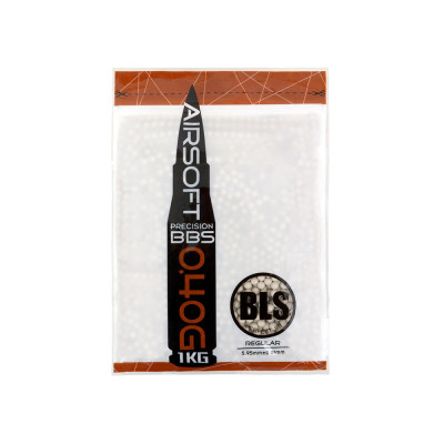 BLS PRECISION UH Airsoft Pellets 0.40g, 2500 BBs (Bag) - White