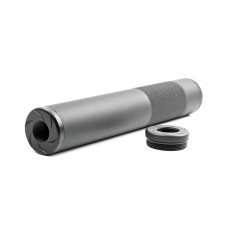 ML Aluminum Suppressor WHISPER MOCK SILENCER 215 x 30 mm, Long - Black