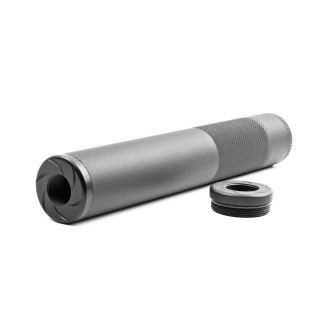 ML Aluminum Suppressor WHISPER MOCK SILENCER 215 x 30 mm, Long - Black