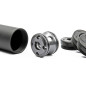 ML Aluminum Suppressor WHISPER MOCK SILENCER 215 x 30 mm, Long - Black ML Aluminum Suppressor WHISPER MOCK SILENCER 215 x 30 mm, Long - Black