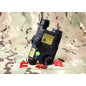 FMA AN/PEQ15 LA5-C UHP Version (LED Flashlight, Green / IR Laser) - Black