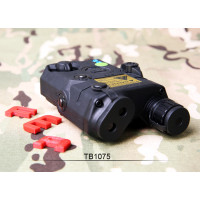 FMA AN/PEQ15 LA5-C UHP Version (LED Flashlight, Green / IR Laser) - Black