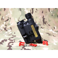FMA AN/PEQ15 LA5-C UHP Version (LED Flashlight, Green / IR Laser) - Black