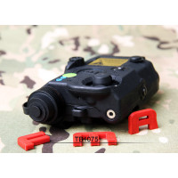 FMA AN/PEQ15 LA5-C UHP Version (LED Flashlight, Green / IR Laser) - Black