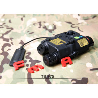 FMA AN/PEQ15 LA5-C UHP Version (LED Flashlight, Green / IR Laser) - Black