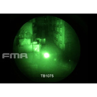 FMA AN/PEQ15 LA5-C UHP Version (LED Flashlight, Green / IR Laser) - Black