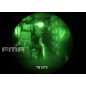 FMA AN/PEQ15 LA5-C UHP Version (LED Flashlight, Green / IR Laser) - Black