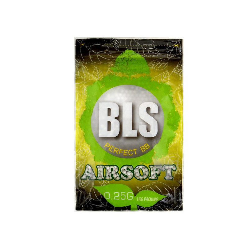 BLS BIO Airsoft-golyók 0,25 g, 4000 db (zsák) – fehér BLS BIO Airsoft-golyók 0,25 g, 4000 db (zsák) – fehér