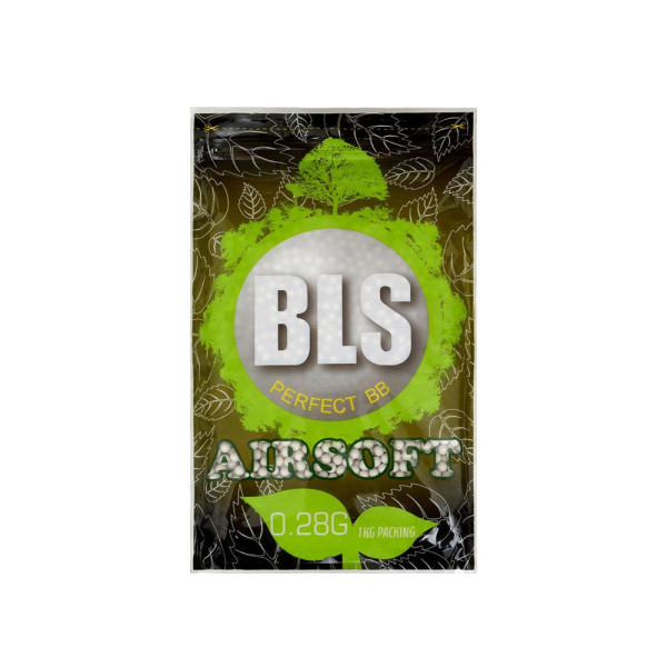 BLS BIO Airsoft-golyók 0,28 g, 3500 db (zsák) – fehér
