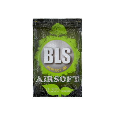 BLS BIO Airsoft-golyók 0,30 g, 3300 db (zsák) – fehér