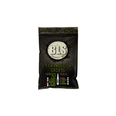BLS BIO TRACER Airsoft Pellets 0.28g, 3500 BBs (Bag) - Green