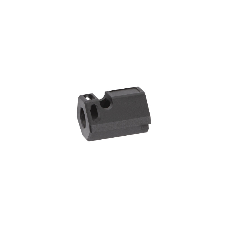 ASG CNC alumínium kompenzátor a P-09 OR-hez – fekete