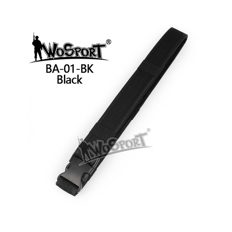 BA01 ordinary  Buckle Belt - BLACK