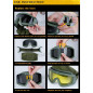 WST Desert Storm Goggles, 3 Lenses set - Green WST Desert Storm Goggles, 3 Lenses set - Green