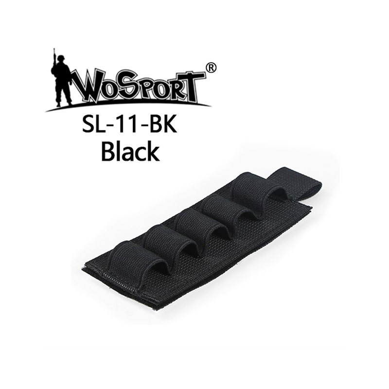 WST VELCRO 5-táras sörétes tölténytartó – fekete