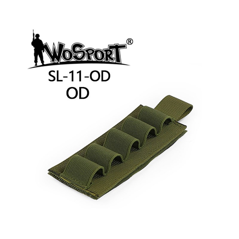 WST VELCRO 5-Round Shotgun Shell Holder – Green