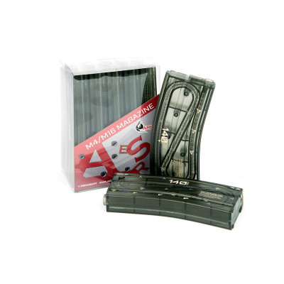 M4 140Rds Magazine For AEG (1PC) - Transparent