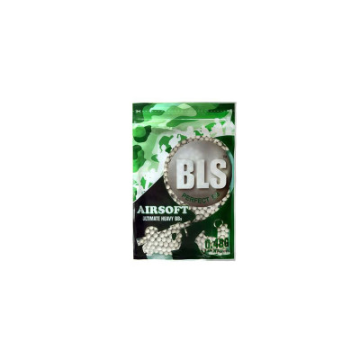 BLS PRECISION UH Airsoft Pellets 0.48g, 1000 BBs (Bag) - White