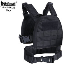 WST gyermek MOLLE lemezhordozó – fekete