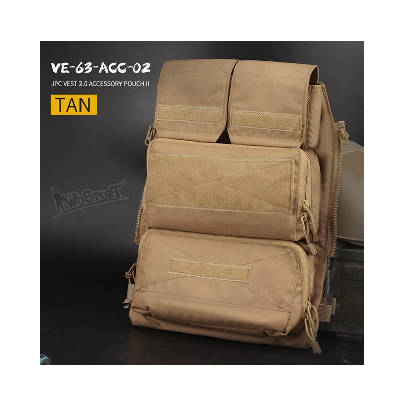JPC vest 2.0 Accessory Bag II - TAN