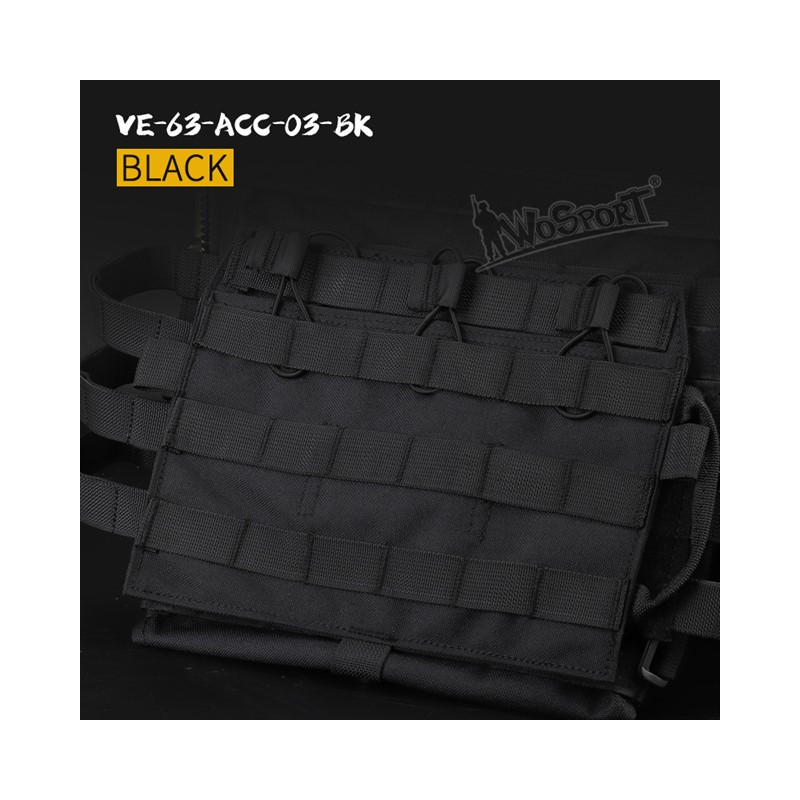 JPC vest 2.0 front accessory package standard triple package - Black