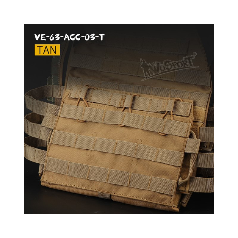JPC vest 2.0 front accessory package standard triple package - TAN