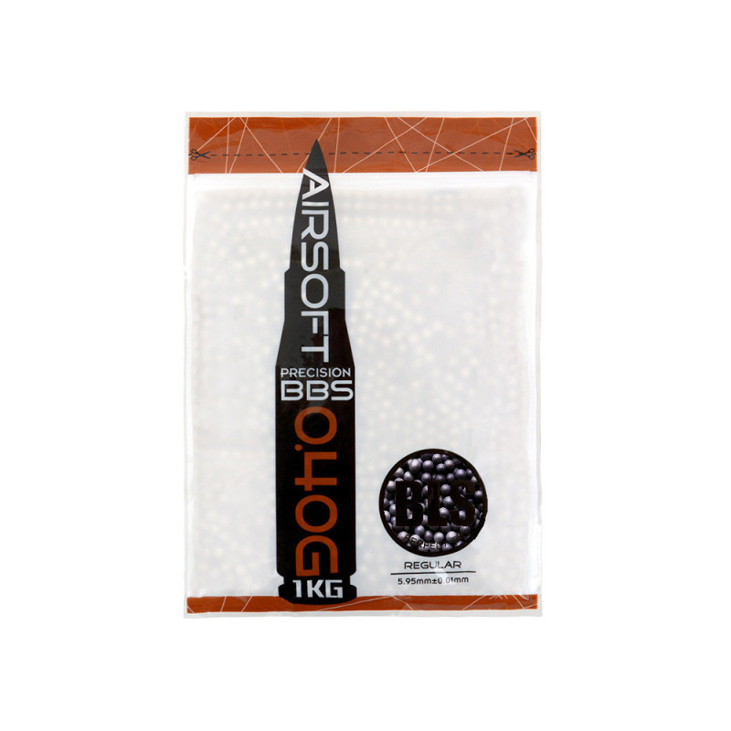 BLS STAINLESS UH Airsoft Pellets 0.40g, 2500 BBs (Bag) - Grey