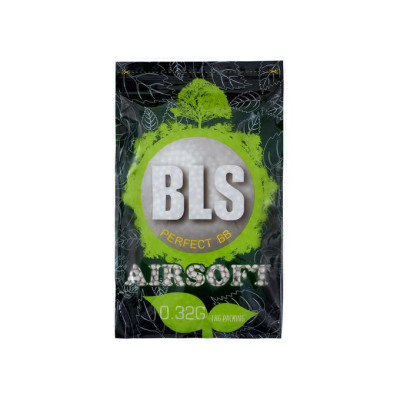 BLS BIO Airsoft Pellets 0.32g, 3120 BBs (Bag) - White