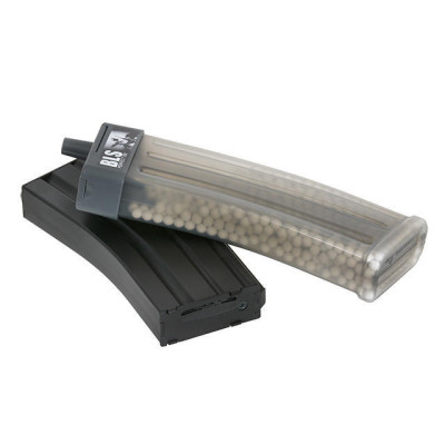 BLS magazin alakú BB-golyó szállítódoboz, 1200 darab – átlátszó