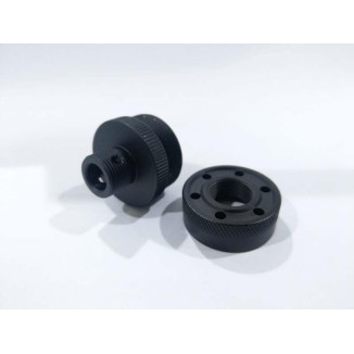 ML 2in1 Suppressor Adapter for VSR and Cylinder Head Tool, 14- mm CCW - Black