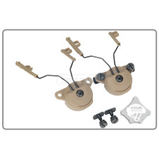 FMA EXFIL Helmet Mount for Peltor Comtac Headset - Tan