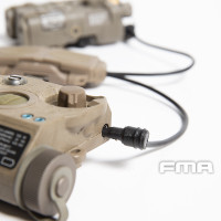 FMA Dual Switch PEQ, Laser Plug and 2.5 mm Connectors with Logo - Black