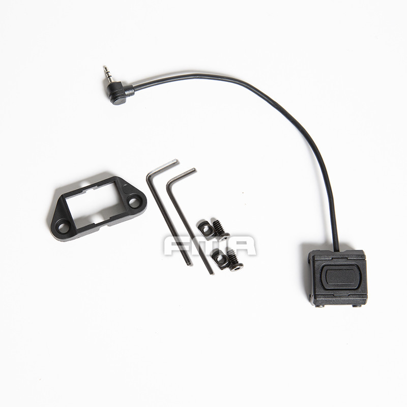 FMA Modlite PEQ egykapcsos ModButton Lite, 2,5 mm-es csatlakozó – fekete