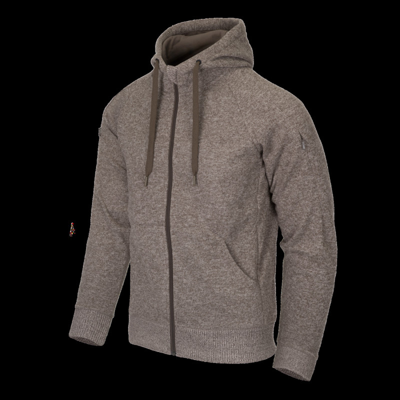 HELIKON COVERT TACTICAL Hoodie (FullZip)® - Melange Light Tan