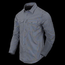 HELIKON COVERT Concealed Carry Long Sleeve Shirt - Phantom Grey Checkered