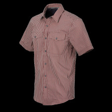 HELIKON COVERT Concealed Carry Short Sleeve Shirt - Dirt Red Checkered