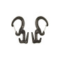 FIGURE 9® CARABINER ROPE TIGHTENER in metal color - small S - Combo set (2ks)