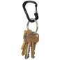 SLIDELOCK® karabiner rozsdamentes acélból, fekete – 3-as méret