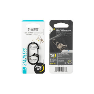 G-SERIES™ KÉTKAMRÁS KARABINER, fekete – 2-es méret