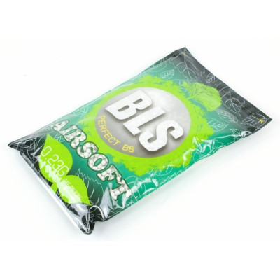 BLS BIO Airsoft-golyók 0,23 g, 4300 db (zsák) – fehér