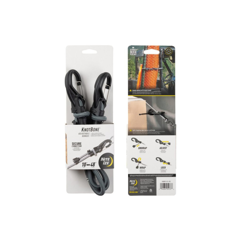 KNOTBONE™ ÁLLÍTHATÓ GUMIKÖTÉL 25–122 cm, szürke KNOTBONE™ ÁLLÍTHATÓ GUMIKÖTÉL 25–122 cm, szürke