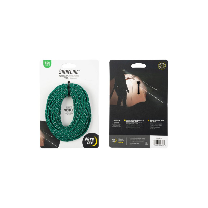 SHINELINE™ REFLECTIVE CORD, green - 1524cm / 50 ft SHINELINE™ REFLECTIVE CORD, green - 1524cm / 50 ft