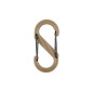 S-BINER® PLASTIC DUAL CARABINER, prérifarkas színű – 2-es méret
